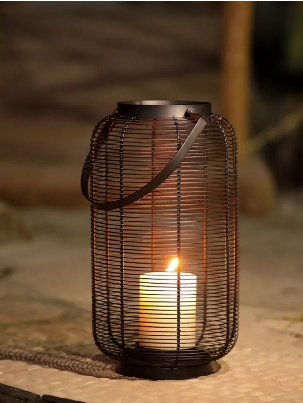 Hamilton Bay 14" Black Metal Lantern
